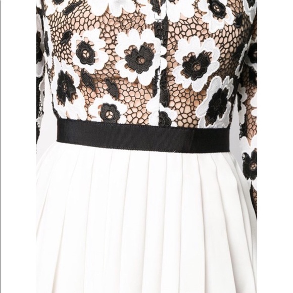 NWT Self Portrait Floral Abstract Guipure Maxi Dress US4 - Picture 4 of 5